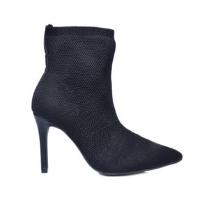 Bota Bebecê Cano Curto Knit Preto Feminina 106892