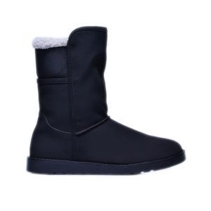 Bota Mooncity Pelinho Cano Médio Preto Feminina 106947