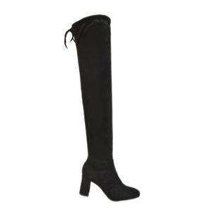 Bota Lady Choice Over The Knee Salto Alto Preto Feminina 138453