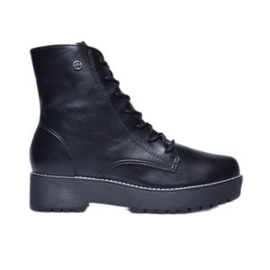 Coturno Via Marte Flatform Preto Feminino 106973