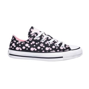 Tênis Converse All Star Cano Baixo Flores Preto Feminino 137825