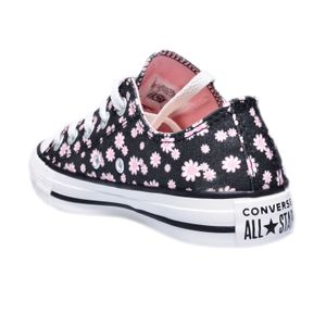 Tênis Converse All Star Cano Baixo Flores Preto Feminino 137825