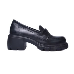 Sapato Bottero Mocassim Tratorado Preto Feminino 107043