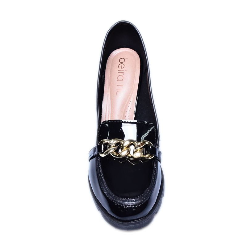 Calçado Mocassim Feminino Verniz Sapato Beira Rio Mocassim