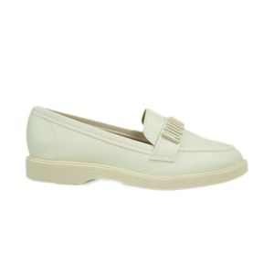 Sapato Moleca Mocassim Off White Feminino 107239