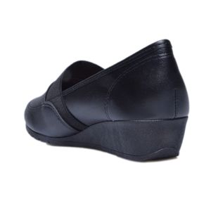 Sapato Moleca Anabela Preto Feminino 111066