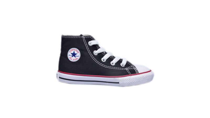 All star cano store alto infantil preto