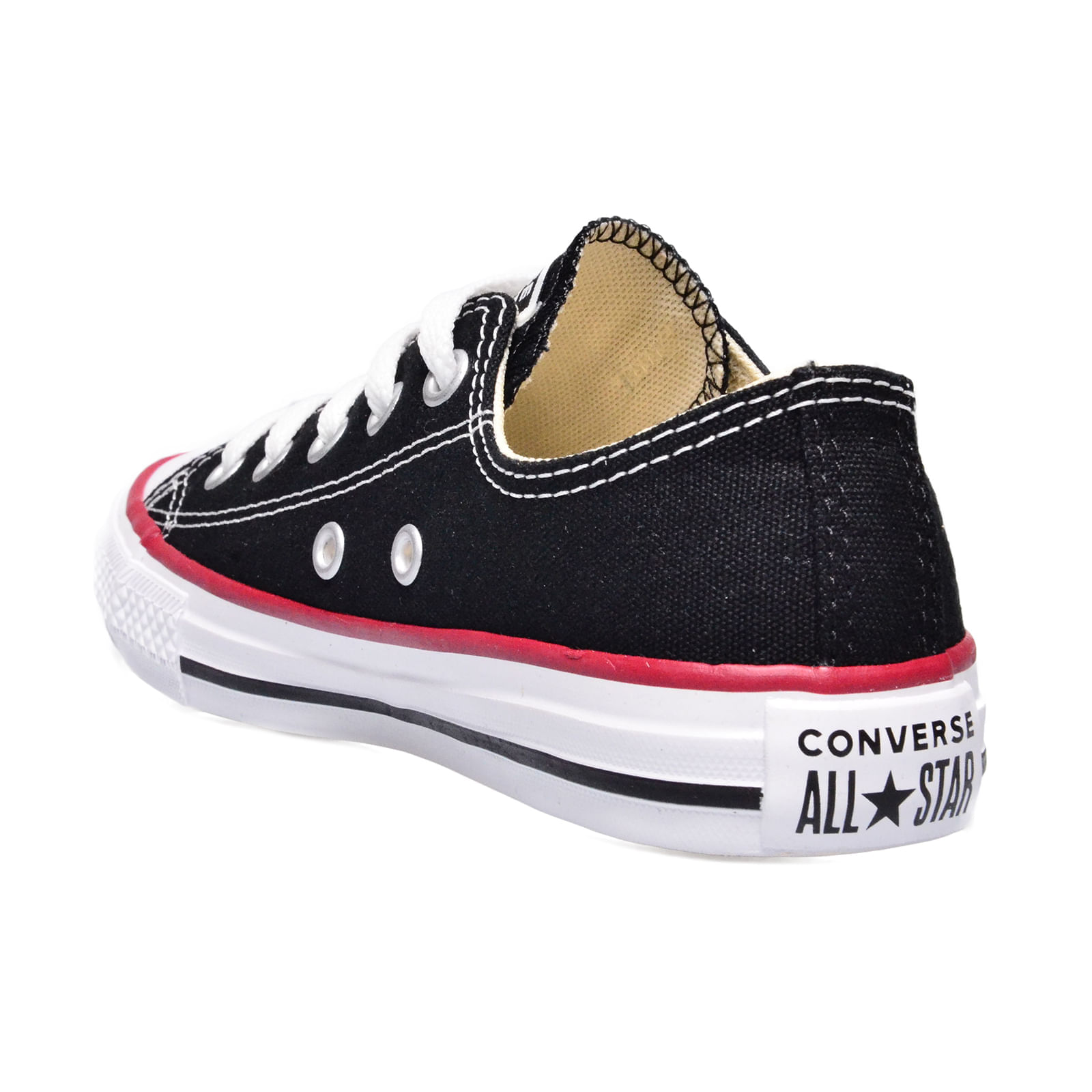 Tênis All Star CK00020007 Infantil Preto Vermelho Branco