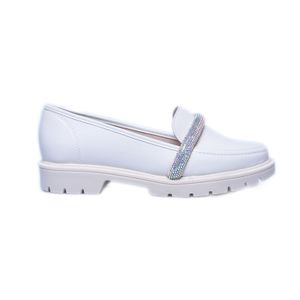 Sapato Beira Rio Mocassim Off White Feminino 182352