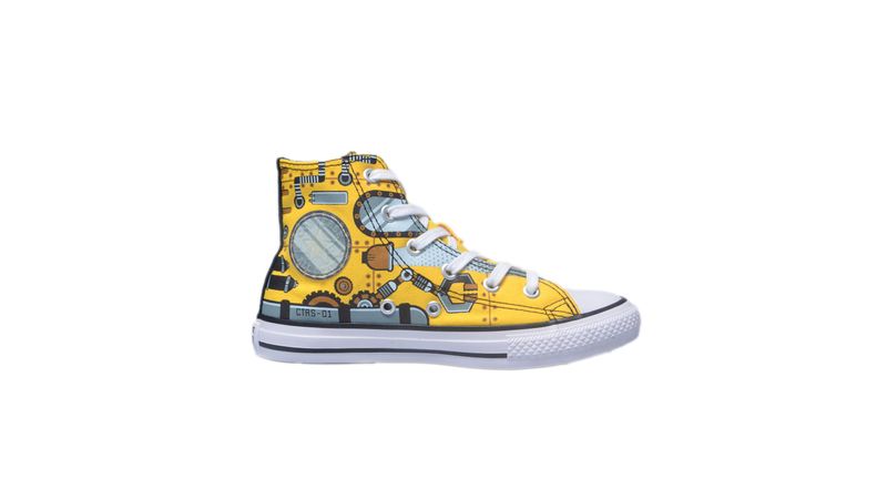 Tênis Converse All Star Cano Alto Amarelo