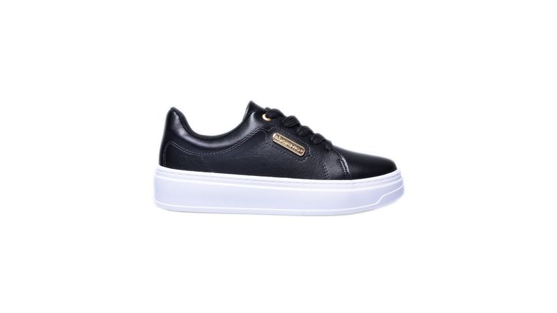 Tênis Beira Rio Flatform Preto Feminino