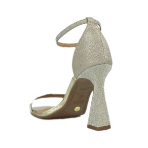 Sandália Vizzano Festa Salto Cone Dourado Feminina