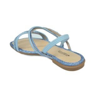 Sandália Mississipi Rasteira Azul Feminina