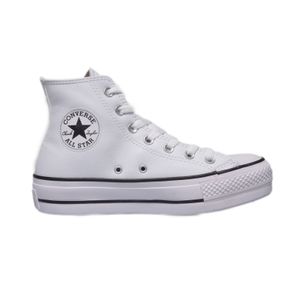 Tênis Converse All Star Cano Médio Flatform Branco Feminino