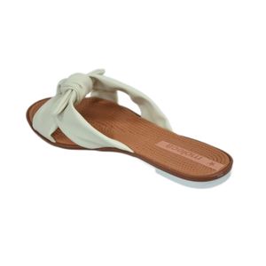 Tamanco Moleca Rasteiro Off White Feminino