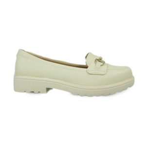 Sapato Modare Mocassim Off White Feminino