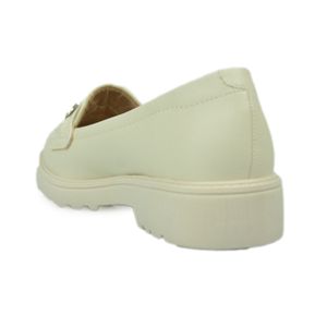 Sapato Modare Mocassim Off White Feminino