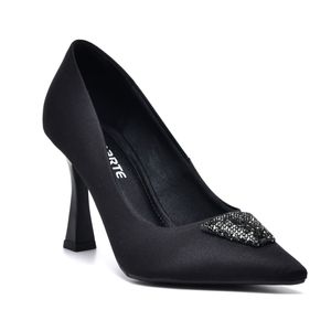 Sapato Via Marte Scarpin Salto Alto Preto Feminino