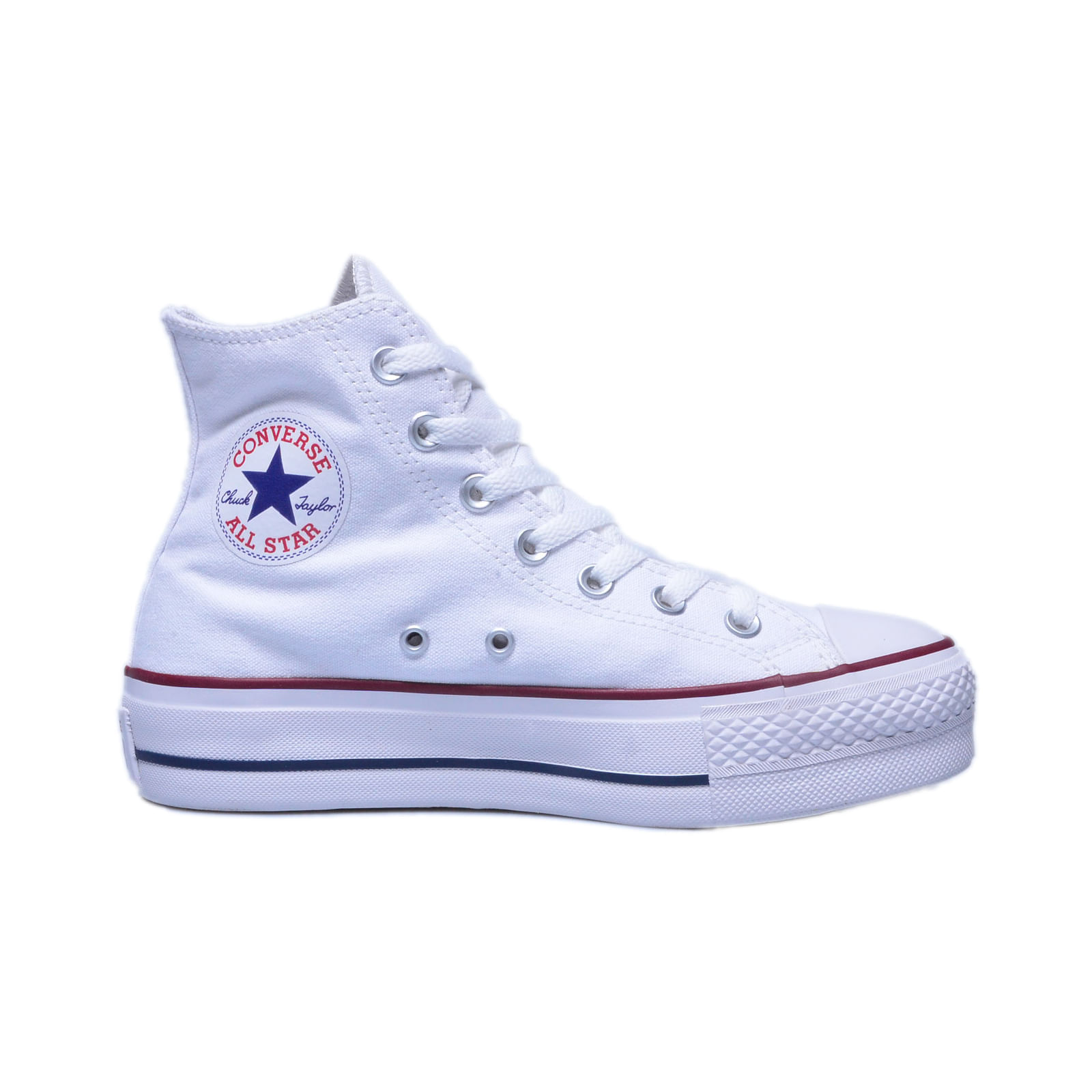 Tênis All Star Converse Feminino - BRANCO/PRETO/BRANCO - Andaraki