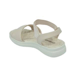 Sandália Comfortflex Flat Bege Feminina