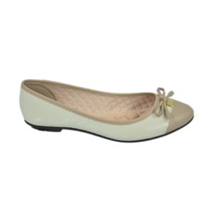 Sapatilha Moleca Bico Redondo Creme Feminina