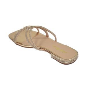 Tamanco Lady Choice Rasteiro Cobre Feminino