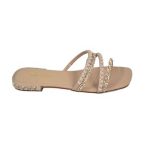 Tamanco Lady Choice Rasteiro Creme Feminino