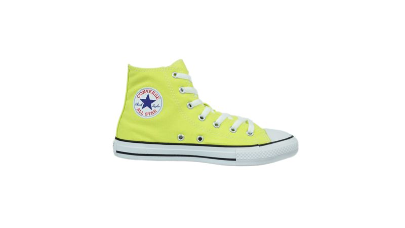 Tenis Converse All Star Cano Medio Verde Citrico Infantil