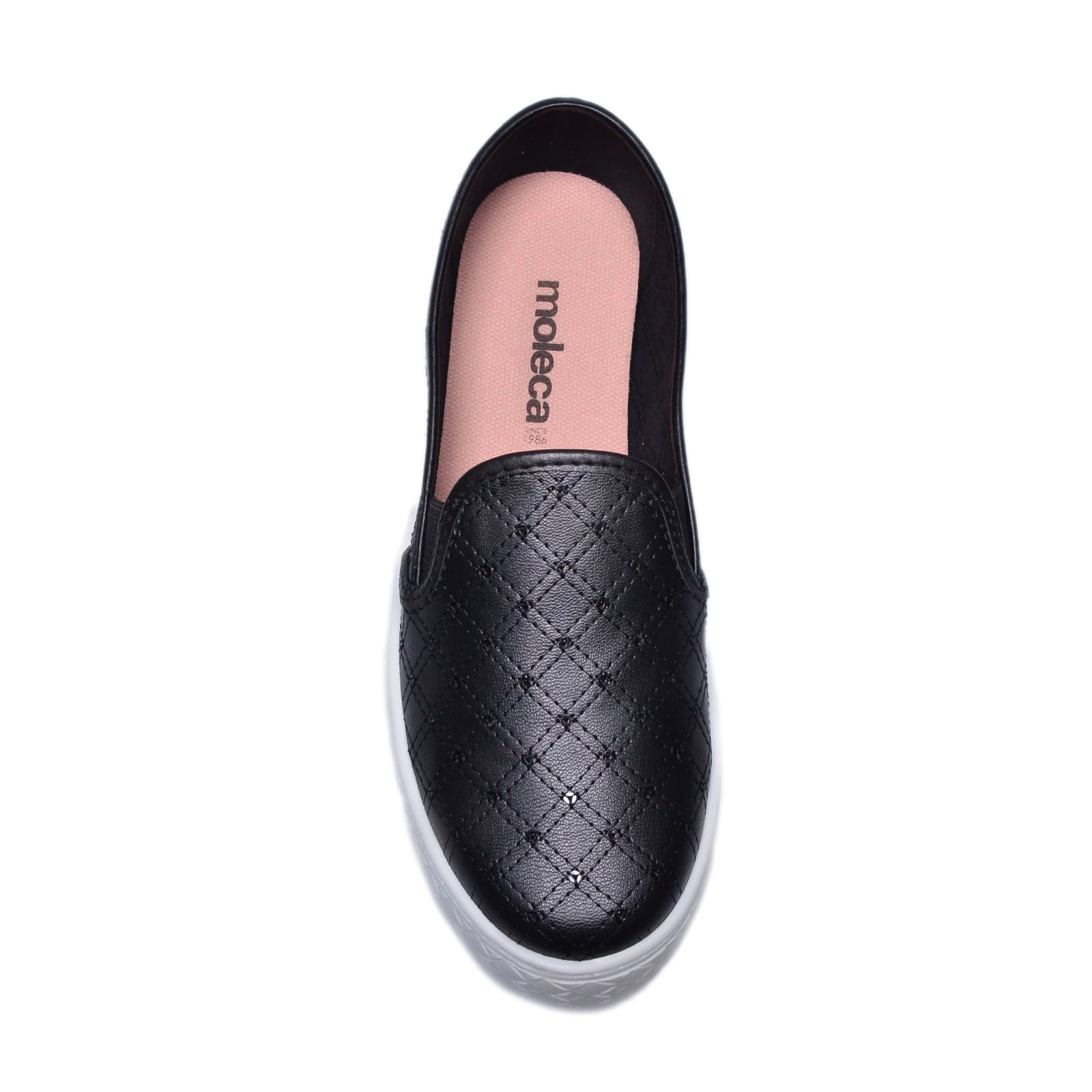 Moleca Slip Feminino Preto Moleca Slip On Preto Tênis Feminino