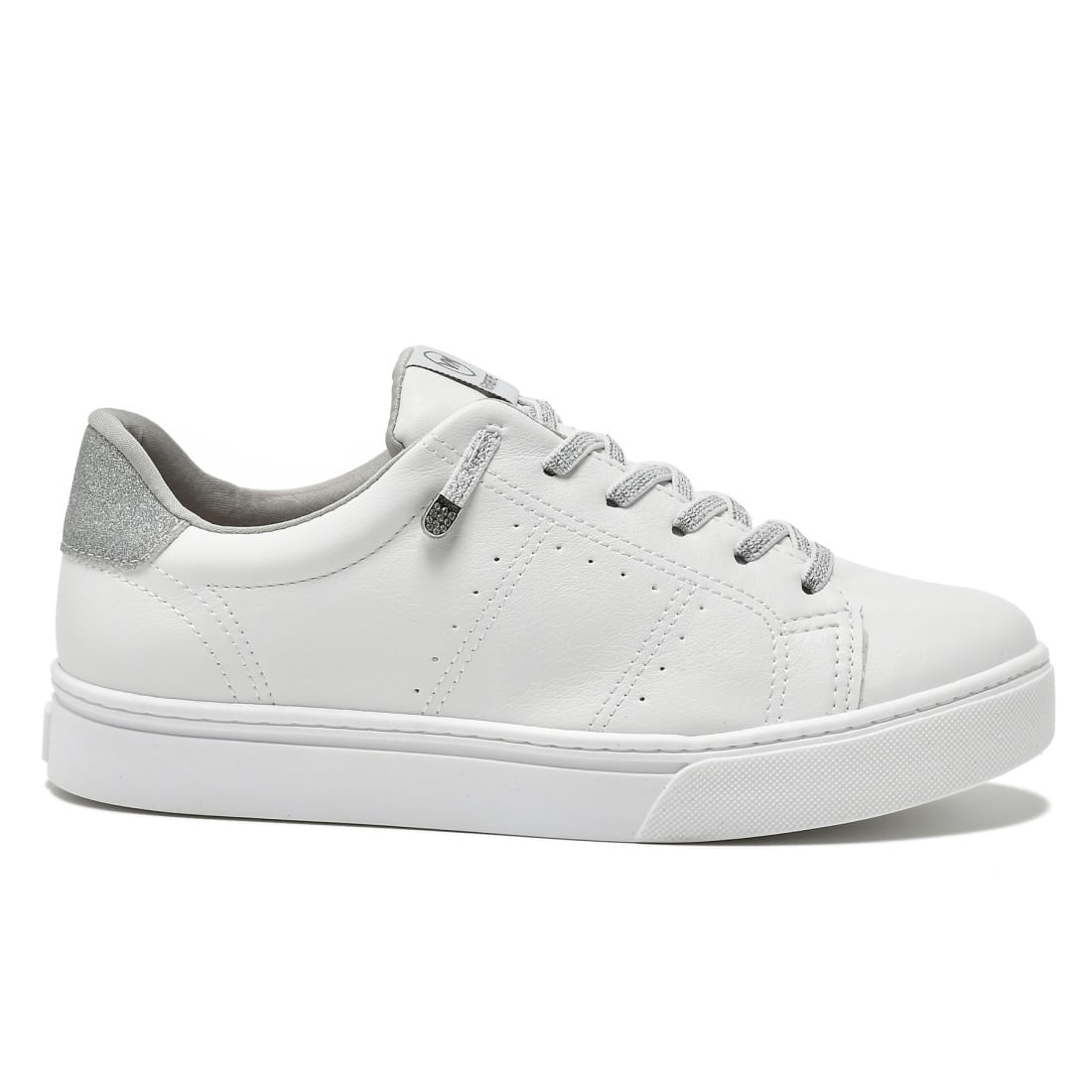 Tenis casual feminino via retailer marte branco