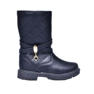 Bota Lily Kids Cano Alto Preto Infantil Feminino