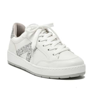 Tênis Via Marte Casual Branco Glitter Feminino