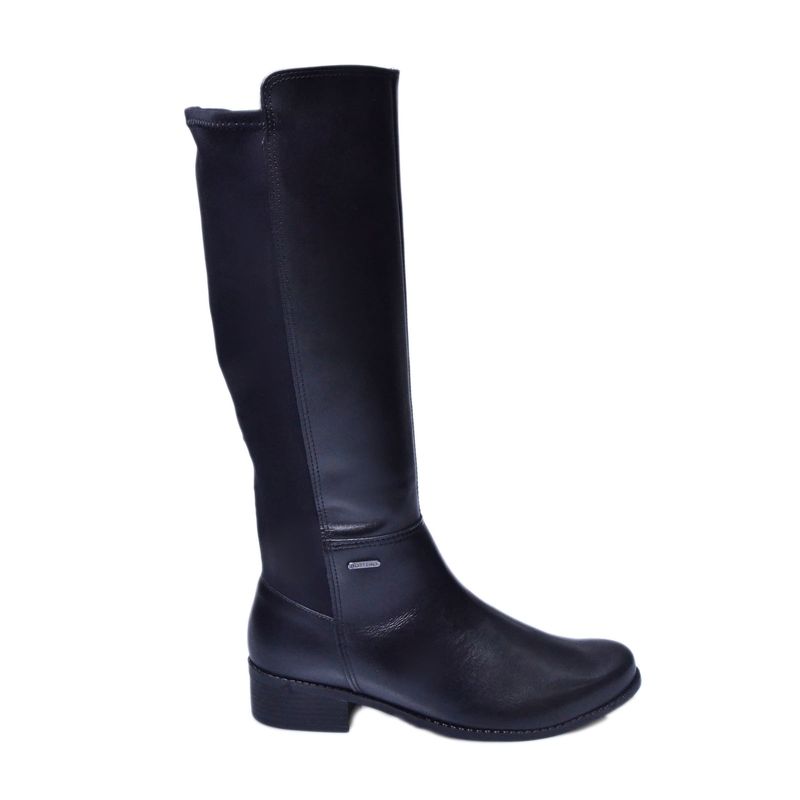 Bota-Bottero-Cano-Alto-Salto-Baixo-Preto-Feminina