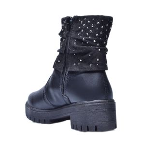 Bota Mississipi Cano Curto Tratorada Preto Feminina