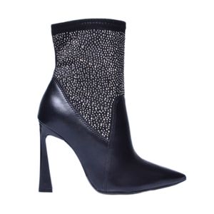 Bota Vizzano Cano Curto Salto Taça Preto Feminina