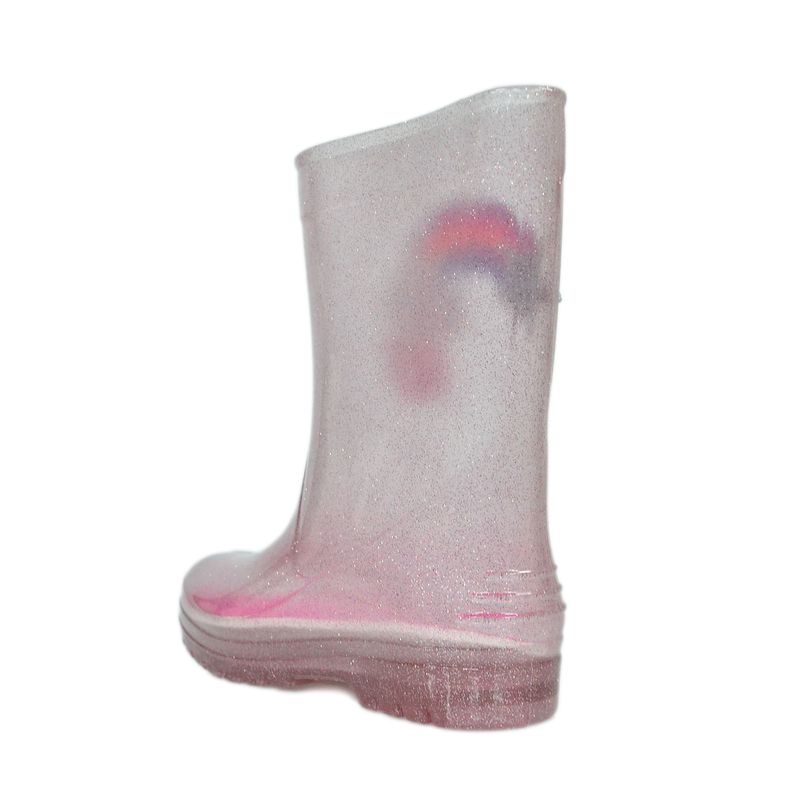 Bota-Luelua-Galocha-Rosa-Arco-Iris-Infantil-Feminina