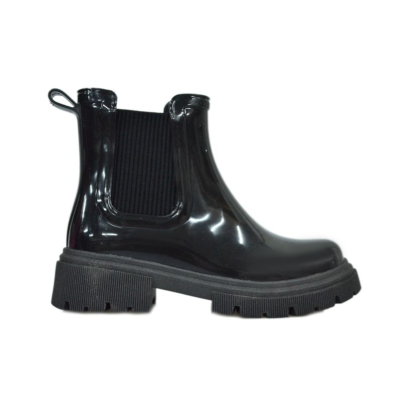 Bota-Luelua-Galocha-Tratorada-Preto-Infantil-Feminina
