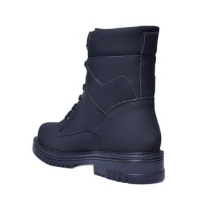 Bota Mooncity Coturno Salto Baixo Preto Feminina