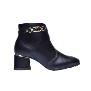 Bota Modare Cano Curto Salto Bloco Preto Feminina