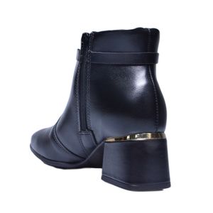 Bota Modare Cano Curto Salto Bloco Preto Feminina
