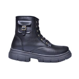 Bota Stilo Rose Coturno Preto Infantil Feminina