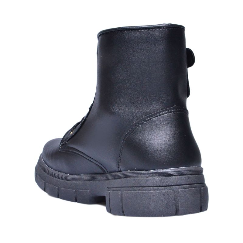 Bota-Stilo-Rose-Coturno-Preto-Infantil-Feminina