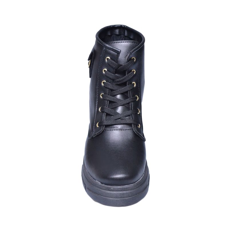 Bota-Stilo-Rose-Coturno-Preto-Infantil-Feminina