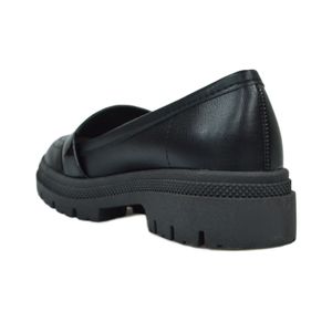 Sapato Moleca Mocassim Preto Feminino