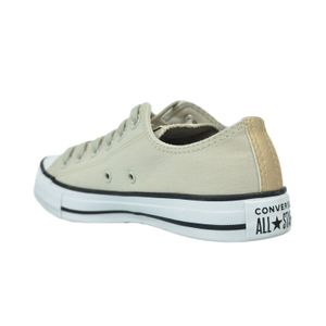 Tênis Converse All Star Cano Baixo Bege Unissex