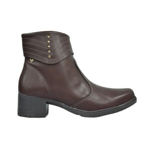 Bota Mississipi Cano Curto Marrom Feminina