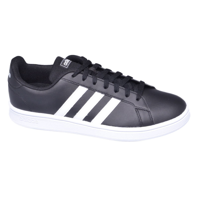 Tenis-Adidas-Grand-Court-Base-Preto-Unissex