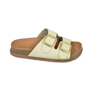 Sandália Beira Rio Birken Creme Feminina
