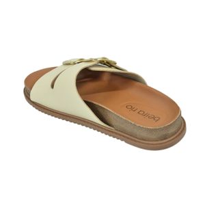 Sandália Beira Rio Birken Creme Feminina
