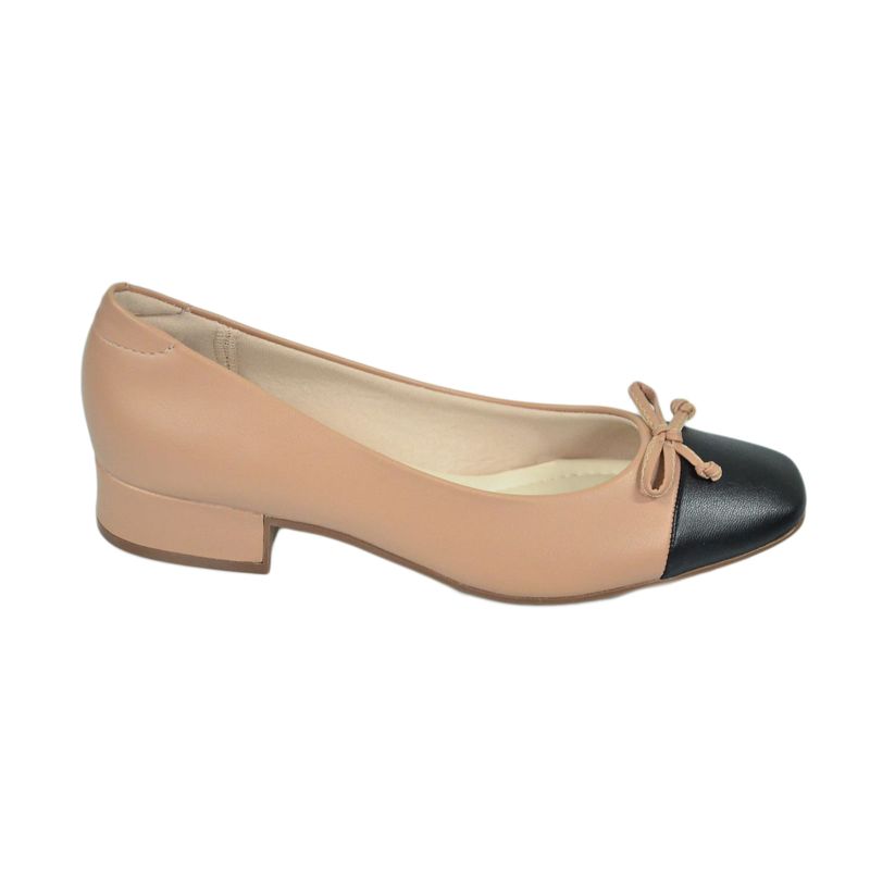 Sapato-Moleca-Scarpin-Salto-Baixo-Bege-Feminino